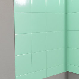 Seafoam Grönt (Retro Kitchen and Bathroom) Square Kakelplatta