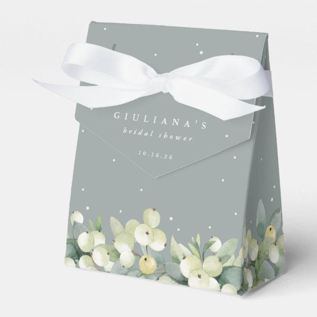 Seafoam Grönt Snowberry+Eucalyptus Möhippa Presentaskar (Framsidan Sidan)