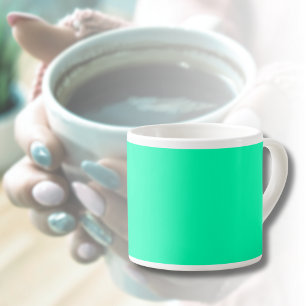 Seafoam Grönt Solid Färg Klassisk ELEGANT Espressomugg