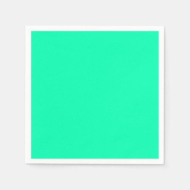 Seafoam Grönt Solid Färg | Klassisk | ELEGANT Pappersservett (Framsidan)