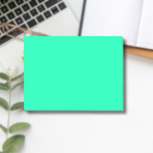 Seafoam Grönt Solid Färg Klassisk ELEGANT Post-it Block