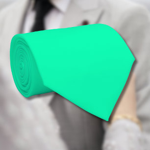 Seafoam Grönt Solid Färg Klassisk ELEGANT Slips
