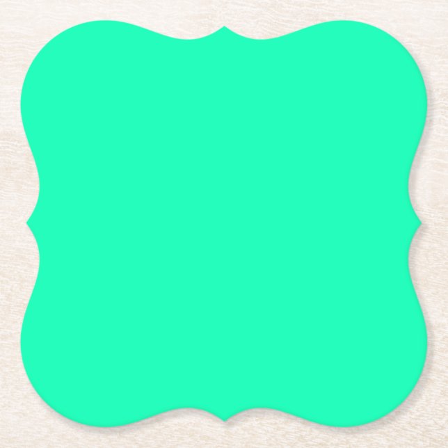 Seafoam Grönt Solid Färg | Klassisk | ELEGANT Underlägg Papper (Framsida)