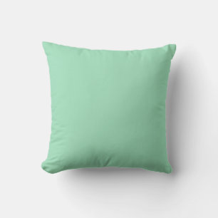Seafoam Grönt Solid Färg Kudde