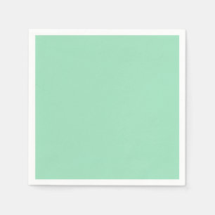Seafoam Grönt Solid Färg Pappersservett