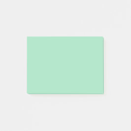 Seafoam Grönt Solid Färg Post-it Block