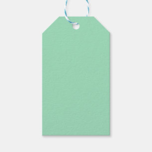 Seafoam Grönt Solid Färg Presentetikett