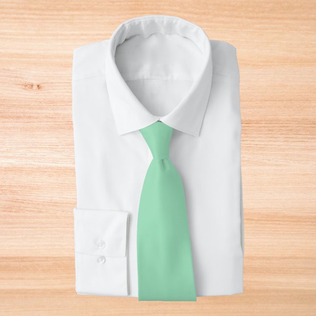 Seafoam Grönt Solid Färg Slips (Skapare uppladdad)