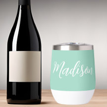 Seafoam Grönt Trendig Anpassade Namn