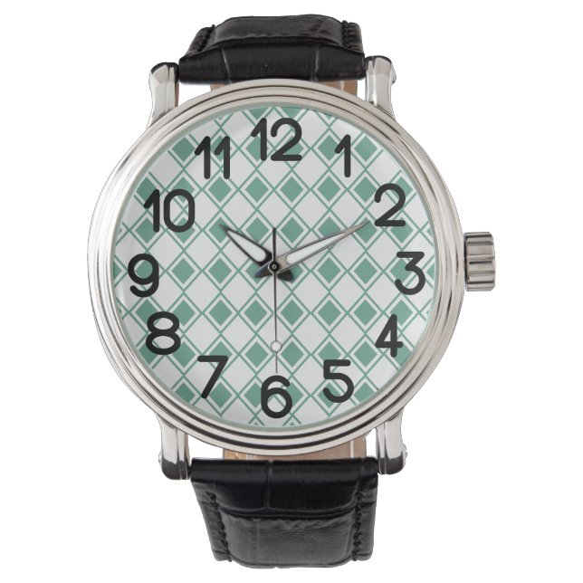 Seafoam Harlequin Armbandsur (Framsida)