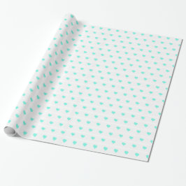 Seafoam Hearts Presentpapper