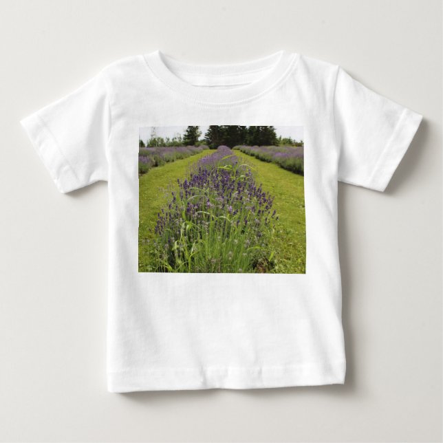 Seafoam Lavender Farm T Shirt (Framsida)