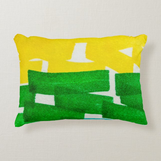 Seafoam Lilac Boho Hand plockade Stroke Fuchsia-He Prydnadskudde (Framsidan)