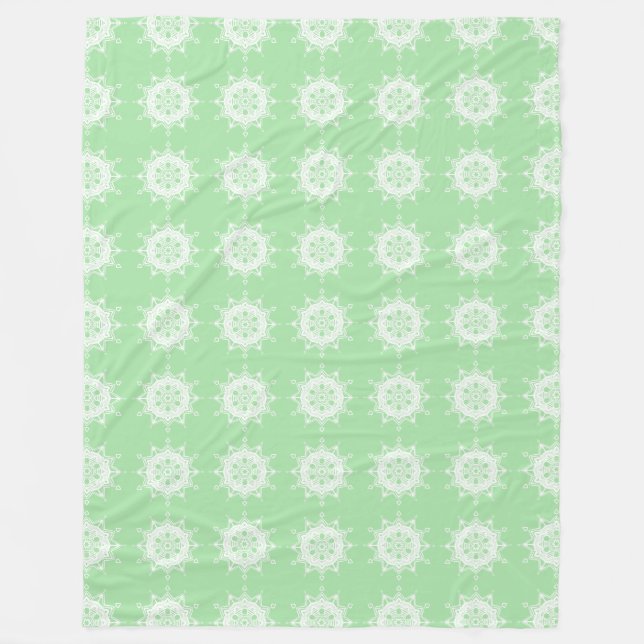 Seafoam Mandala Fleecefilt (Framsidan)