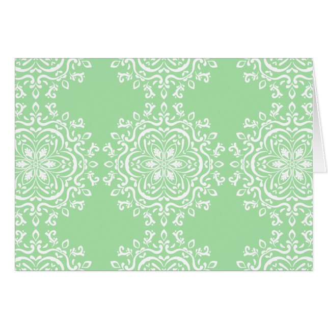 Seafoam Mandala Hälsningskort (Framsidan Horizontal)