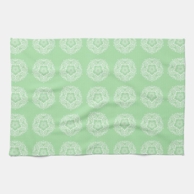 Seafoam Mandala Kökshandduk (Horisontell)