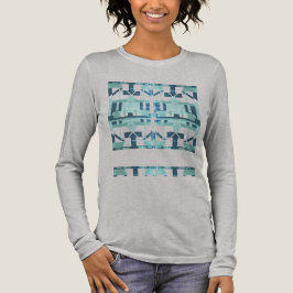 Seafoam Mint Blue Mosaic Mediterranean-inspirerad T Shirt