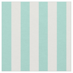 Seafoam och vertikala randar för vit tyg
