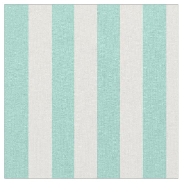 Seafoam och vertikala randar för vit tyg (Närbild)