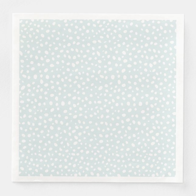 Seafoam Oneven Dots Graphic Design Pappersservett (Framsida)