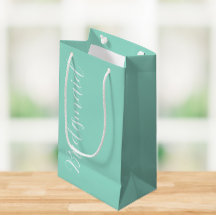 Seafoam Stylized Script Bröllop Bridesmaid