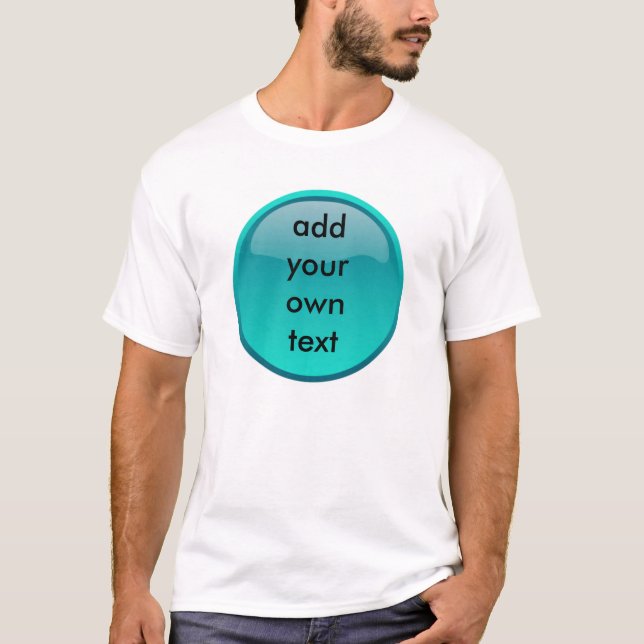 seafoamgrönt knäppas tee (Framsida)