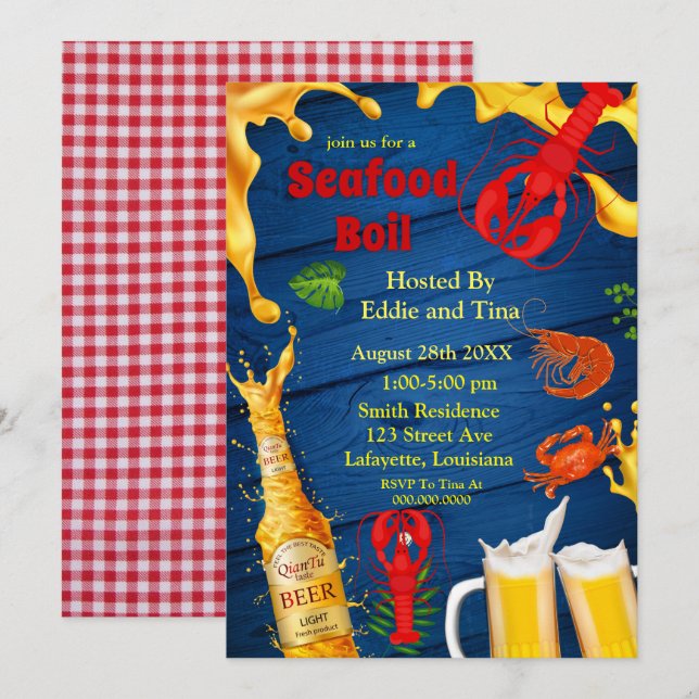 Seafood Boil and Beer Party Investigations (Fram/baksida)