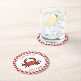 Seafood Boil Party Underlägg Papper Rund