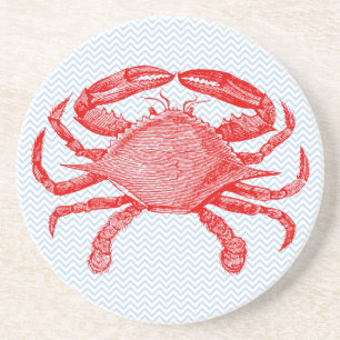 Seafood Crab Picnic Underlägg Sandsten