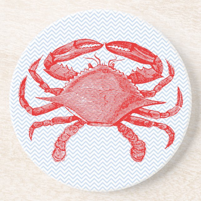 Seafood Crab Picnic Underlägg Sandsten (Framsidan)