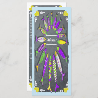 Seafood & Fish Restaurant Menu Meny