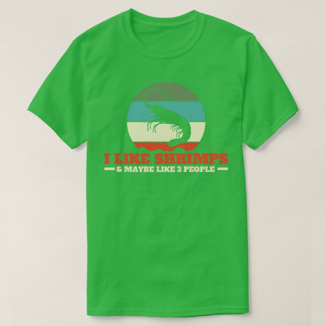 Seafood Introvert Retro T Shirt (Design framsida)