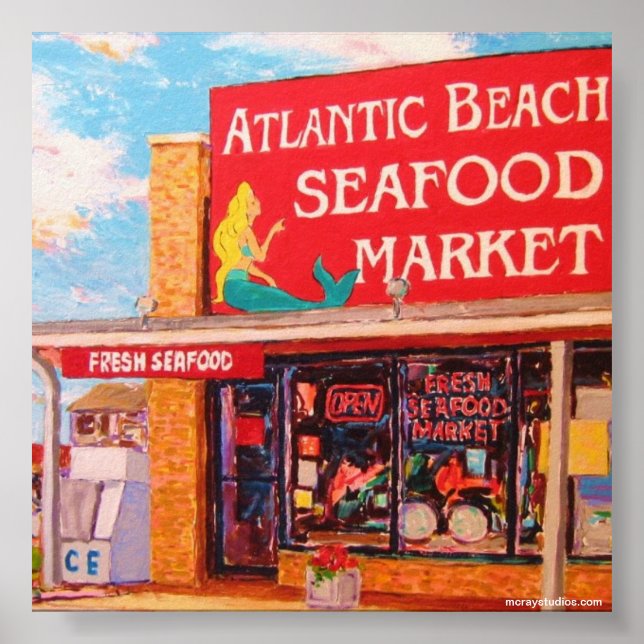 "Seafood Market" Poster (Framsidan)