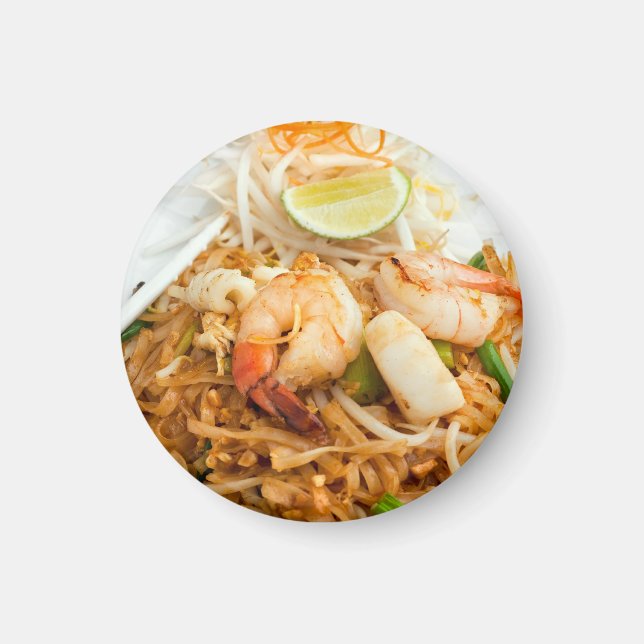 Seafood Pad Thai Fried Ris Noodles Magnet (Framsidan)