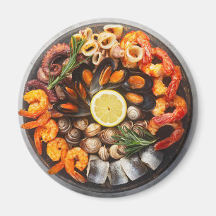 Seafood Platter Magnet