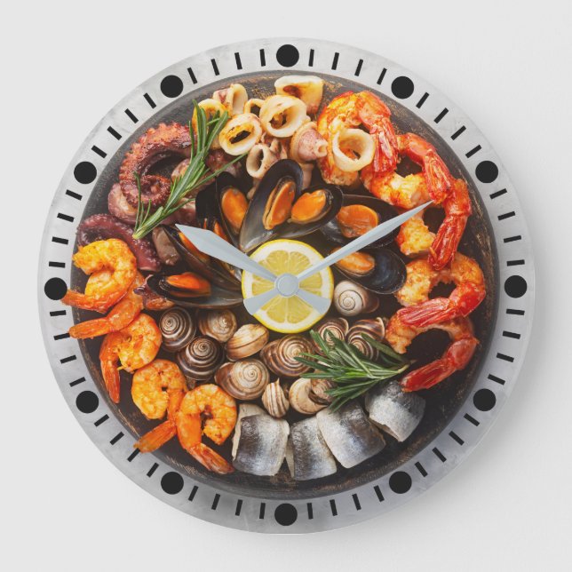 Seafood Platter Stor Klocka (Framsida)