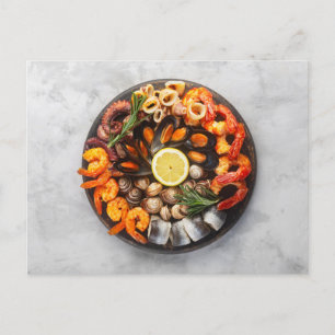 Seafood Platter Vykort