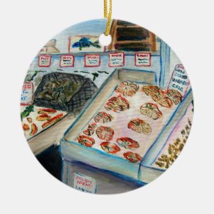 Seafood Sale Ornament (Pike Ställe - Seattle, WA)