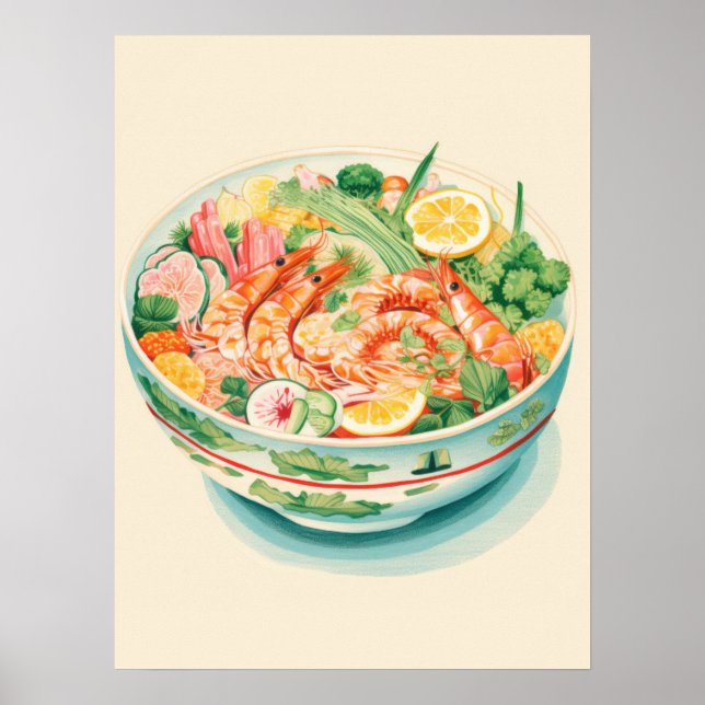 Seafood Symphony: En upplevelse i en Bowl Poster (Framsidan)