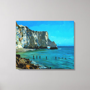 Seaford Head Arch, Seven Sisters, England Canvastryck
