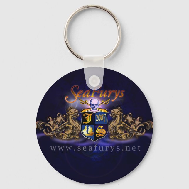SeaFurys Shield-nyckelkedjan (blå) Nyckelring (Framsida)
