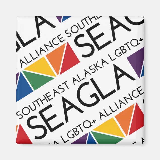 SEAGLA Square Logotyp Magnet (Framsidan)