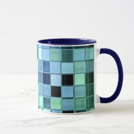 SeaGlass belägger med tegel den beställnings- Mugg