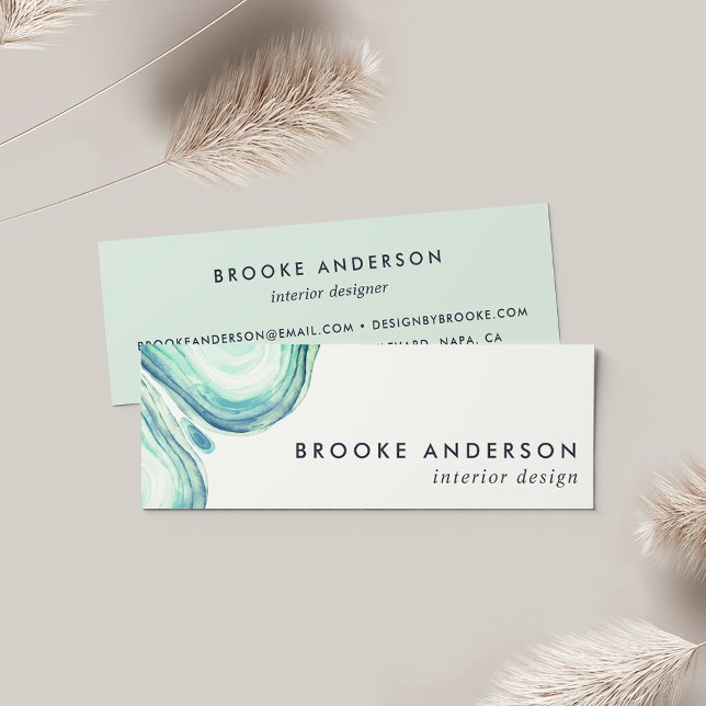 Seaglass Geode Mini Visitkort (Skapare uppladdad)