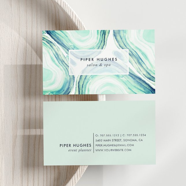 Seaglass Geode Visitkort (Skapare uppladdad)