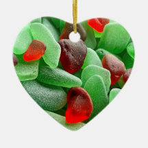 Seaglass Helgdag Ornament