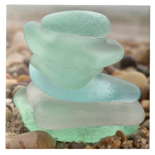 Seaglass och sandkeramiskt plattor kakelplatta