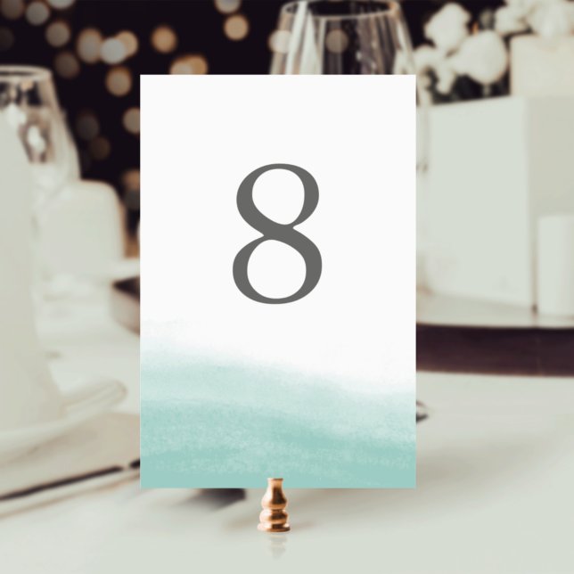 Seaglass Tides Bordsnummer Card (Skapare uppladdad)