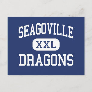 Seagoville Dragons Mitten Seagoville Texas Vykort