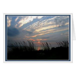 Seagrass Sunrise Hälsningskort